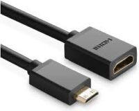 Ugreen Mini HDMI Male to HDMI Female Adapter Cable 22cm – UG- 20137