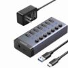 Ugreen 7-Port Powered USB 3.0 Hub UK Power adaptor