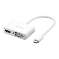 Ugreen USB-C to HDMI + VGA Converter – MM123 – White