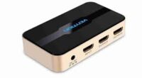 Vention 1 In 2 Out HDMI Splitter 4K@30Hz Gold Aluminum Alloy Type