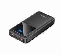 Vention 20000mAh Power Bank with Integrated USB-C and Lightning Cables 22.5W