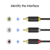 Vention 3RCA to 3 RCA Cable Audio Video Male to Male AV Amplifier Cable RCA Jack
