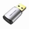 Vention External USB Sound Card USB to USB C Earphone Audio Adapter
