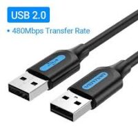 Vention USB 2.0 A Male to A Male Cable 1.5M Black PVC Type