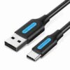Vention USB 2.0 A Male to Micro-B Male 3A Cable 1.5M Black