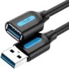 Vention USB 3.0 A Male to A Male Cable 1.5M Black PVC Type