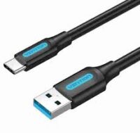 Vention USB 3.0 A Male to C Male Cable 1M Black PVC Type
