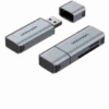 Vention 2-in-1 USB 3.0 A Card Reader(SD+TF) Gray Dual Drive Letter Aluminum Alloy Type