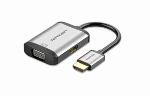 Vention HDMI to HDMI+VGA Converter 0.15M Gray Metal Type