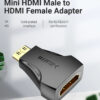 Vention Mini HDMI Male to HDMI Female Adapter Black