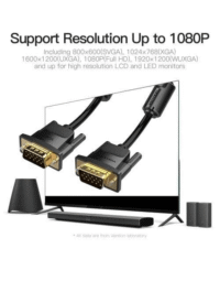 Vention VGA(3+9) Male to Male Cable 10M Black