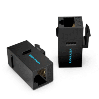 Vention Cat.6 UTP Keystone Jack Coupler 10 Pack Black