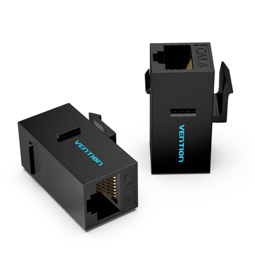Vention Cat.6 UTP Keystone Jack Coupler 10 Pack Black
