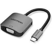 Vention 0.15m Type-C to VGA Adapter ABS Type - TDDBB