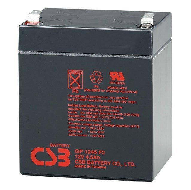 12V 5Ah (4.5AH) UPS Replacement battery (Ritar)