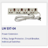 4way Lightwave Extension Socket With surge protection