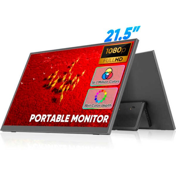 21.5 inch FHD Portable Gaming Monitor 100Hz Dual Screen for Laptop, Mac ...