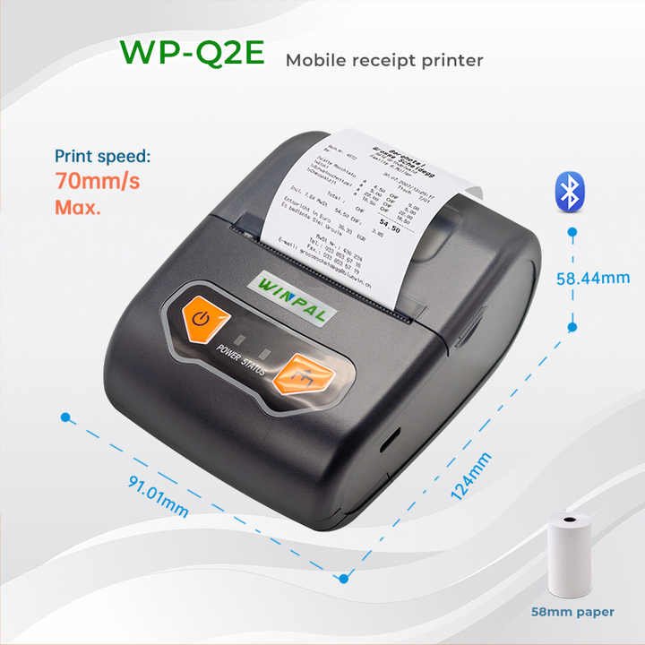 Android POS Printer USB+BT Support QR Code Receipt Bill Ticket Printer - Image 2