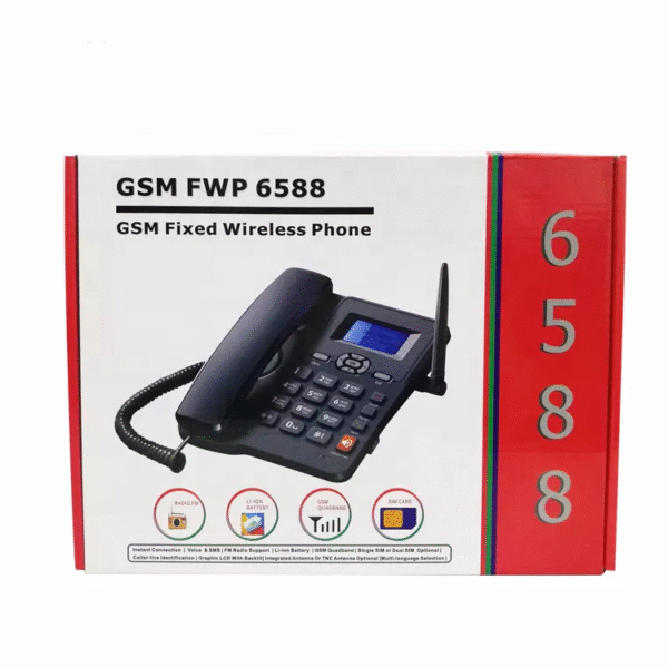 GSM Fixed wireless Desk phone with 2 SIM Card Slots - ETS-6588