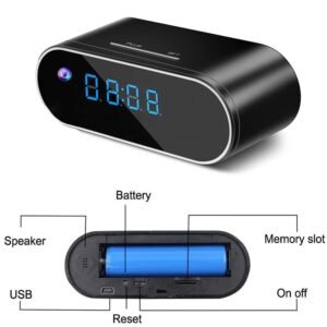 HD WiFi Clock Camera memory Slot