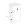 4 Way + 2 Type-C + 1 USB Fast Charging (2.1A) / 3 Meter