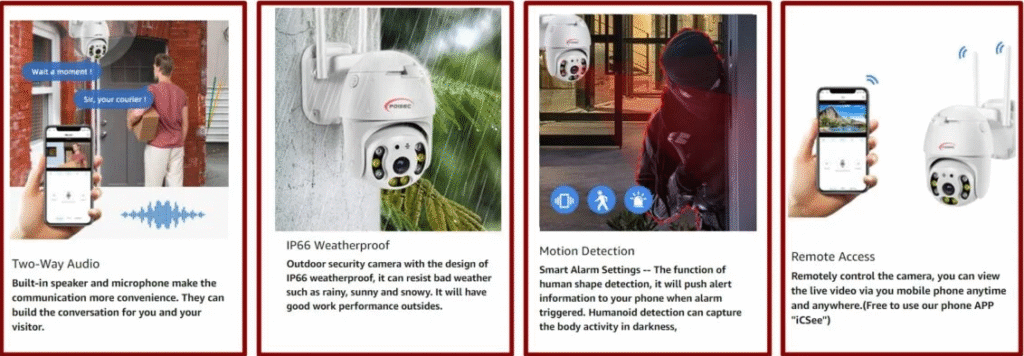 Outdoor WiFi Smart IP CCTV Camera