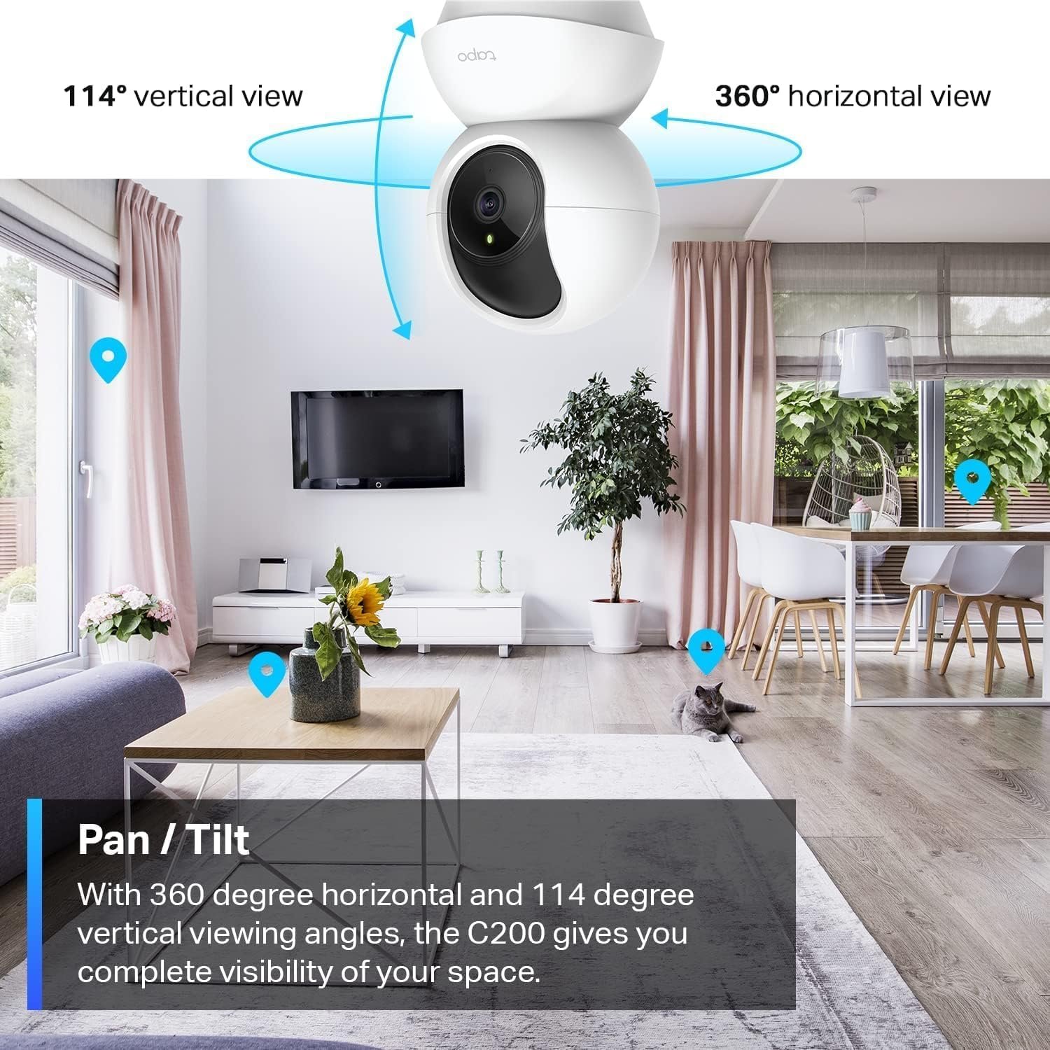 Tapo C200 Pan Tilt WiFi Security Camera