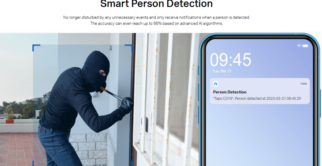 Tapo C310 Outdoor Security Wi-Fi CCTV Camera with Motion detection