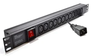 12-Way 1U Horizontal Mount PDU for Server Rack