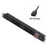 8-Way 1U Horizontal PDU Server Rack Plug