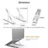 Almunium Foladable laptop Stand