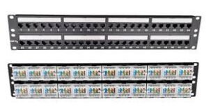 Cat6a UTP Unshielded RJ45 Ethernet Network Patch Panels 48/24 Ports