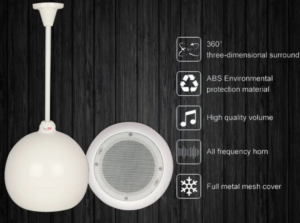 Alternative view of Pendant Hanging Ball Speakers