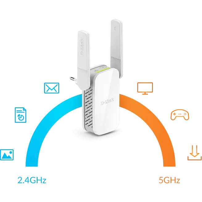 D-Link AC1200 Dual Band Wi-Fi 5 Range Extender - DAP-1610