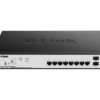 D-Link 8 Port PoE Gigabit Smart Managed Switch + 2 SFP ports - DGS-F1100-10PS