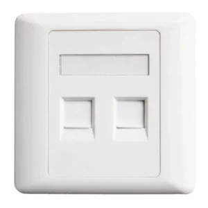 Easenet 2-Port Complete Double with Keystone Jack