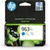 HP 3JA27AE 963XL High Yield Original Ink Cartridge, Cyan, Single Pack