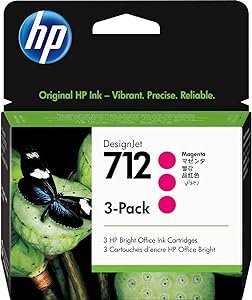 HP 712 3-pack Magenta 29-ml Genuine HP Ink Cartridge  3ED78A