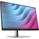 HP E24 G5 23.8″ FHD Monitor, Height/Tilt/Swivel/Pivot Adjustable, Black Color