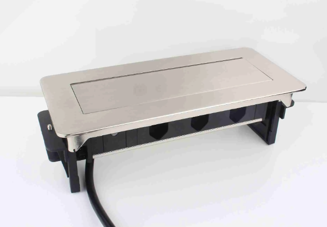 Multifunction Flip-Up Socket both Silver & Black - Image 2