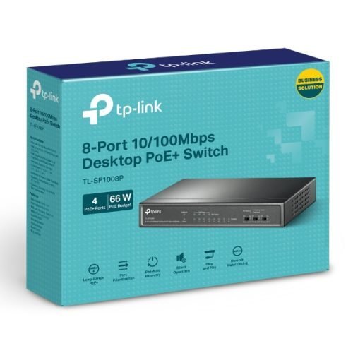 TP-Link TL-SF1008P 8-Port 10/100Mbps Desktop PoE Switch