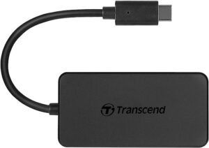 Transcend 4-Port HUB USB 3.1 Gen 1 Type C, Black – TS-HUB2C