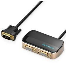 Vention 1 In 2 Out Aluminium VGA Splitter
