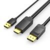 Vention 1.5m HDMI-A Male to DP Male HD Cable - ABJBG
