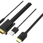 Vention 1.5m HDMI To VGA Cable With Audio Output USB Power Supply - ABIBG