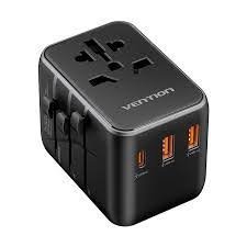 Vention 3-Port USB Universal Travel Adapter  - FJEB0