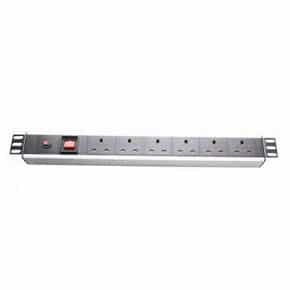 6 Way  PDU White  Cabinet Power Distribution Unit