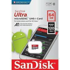 SanDisk MicroSD CLASS 10 120MBPS 64GB without Adapter – SDSQUA4-064G-GN6MN
