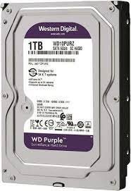 WD Purple Surveillance Hard Drive – 1 TB, 64 MB, 5400 rpm, WD10PURZ