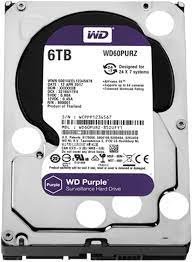 WD Purple Surveillance Hard Drive – 6 TB, 128 MB, 5640 rpm – WD63PURZ